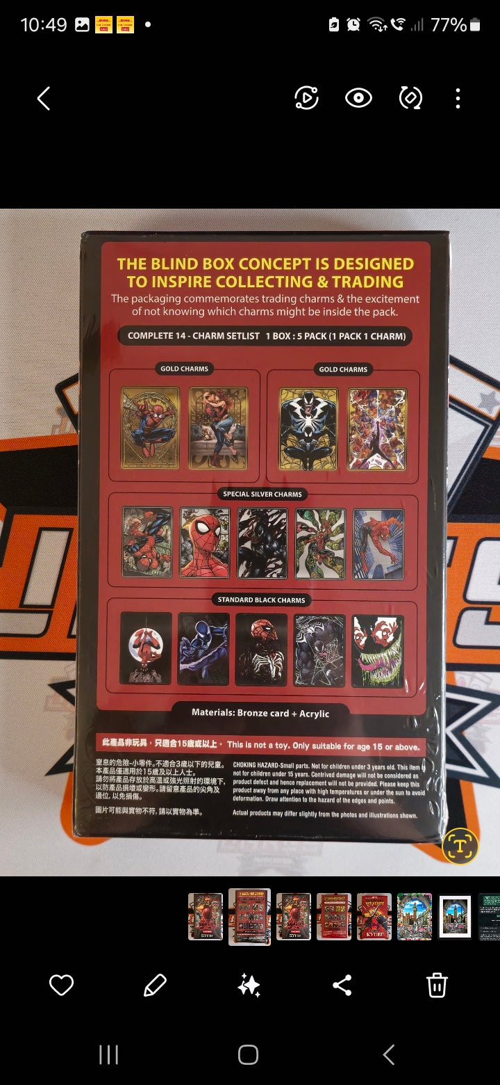 KYUBI Spider-man Mystery Charm Case (1 Blind box)