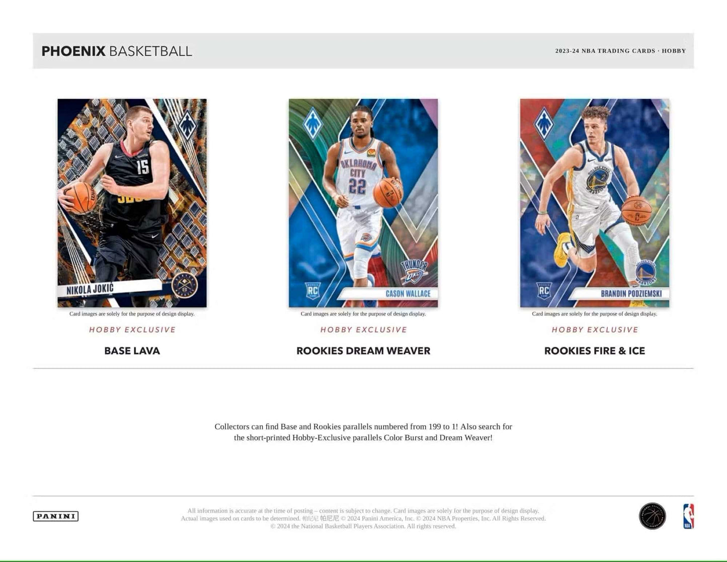 2023/24 Panini Phoenix Basketball NBA Hobby Box